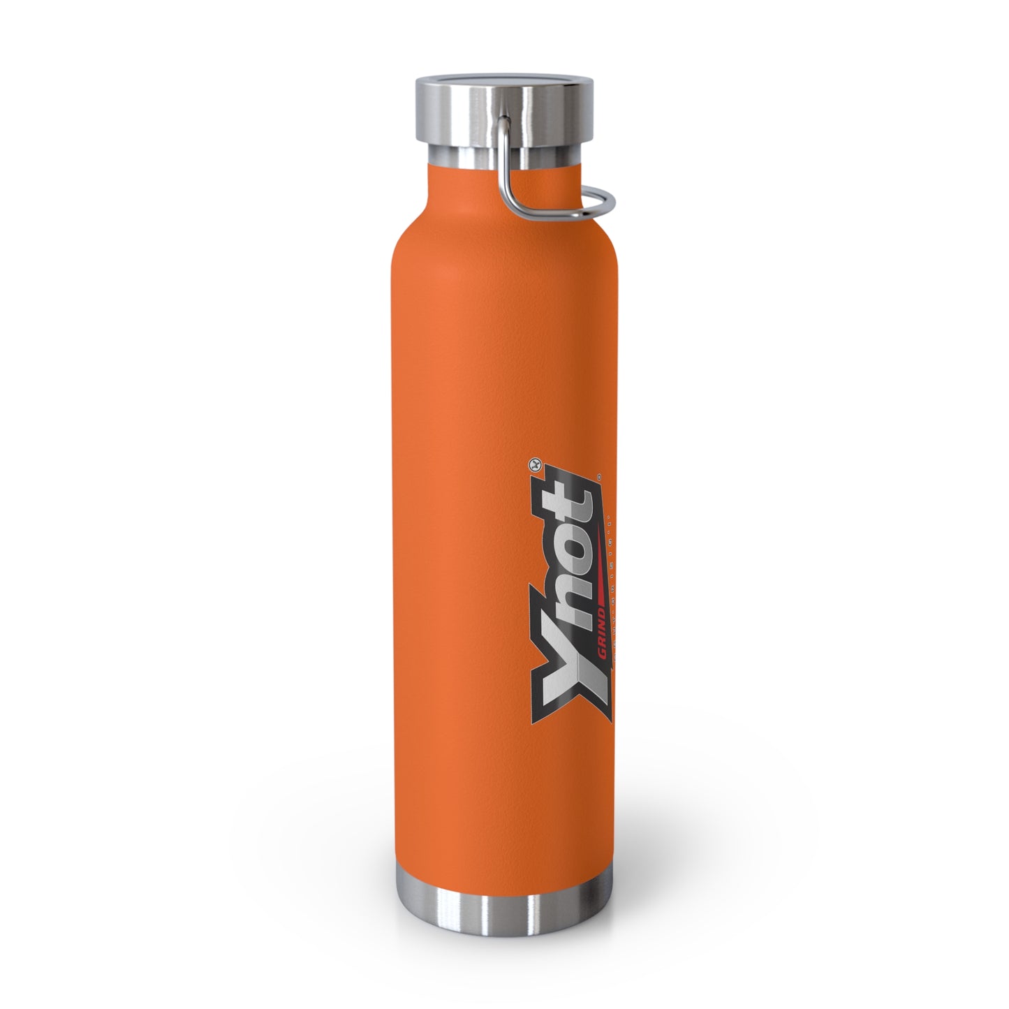 22oz Copper Vacuum Insulated Bottle — Red Stainless Water Bottle with Ynot Logo