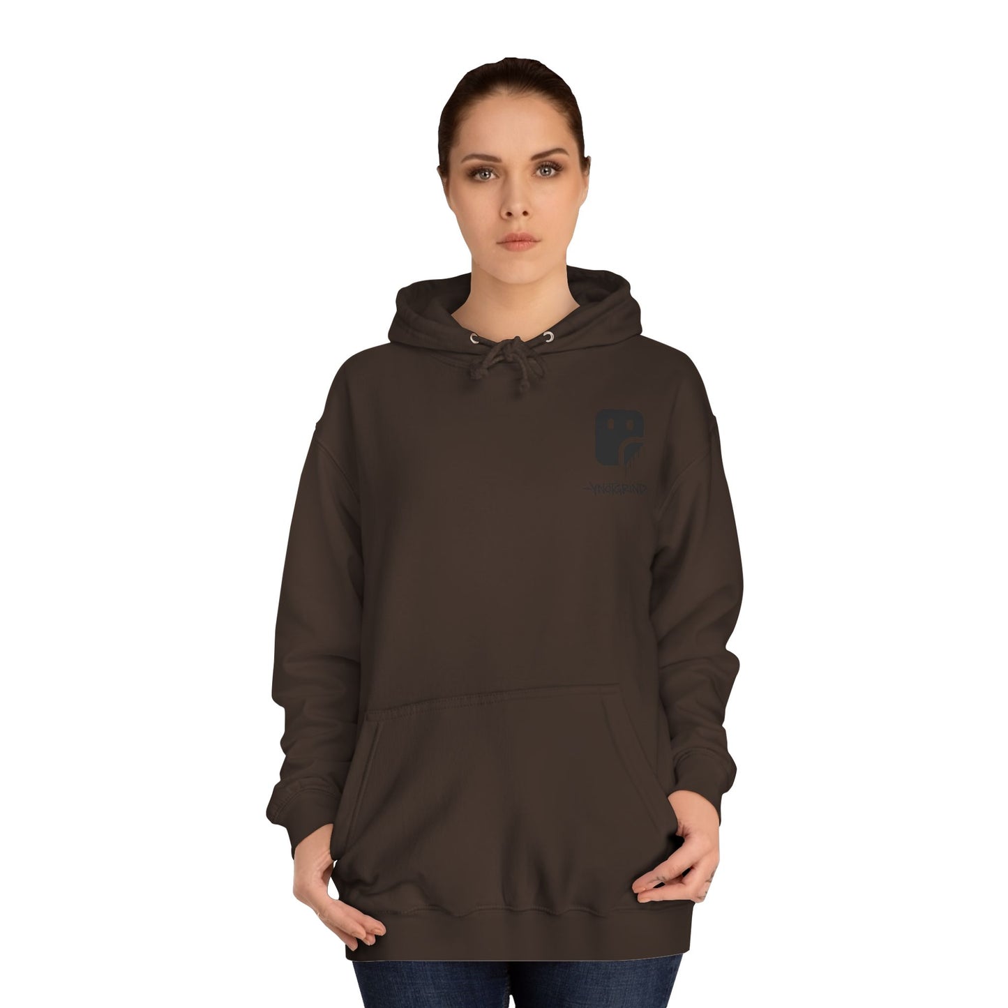 College Hoodie — "UNFINISHED" Graphic Logo Pullover