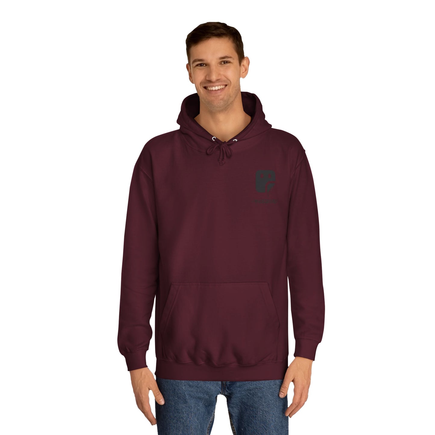 College Hoodie — "UNFINISHED" Graphic Logo Pullover