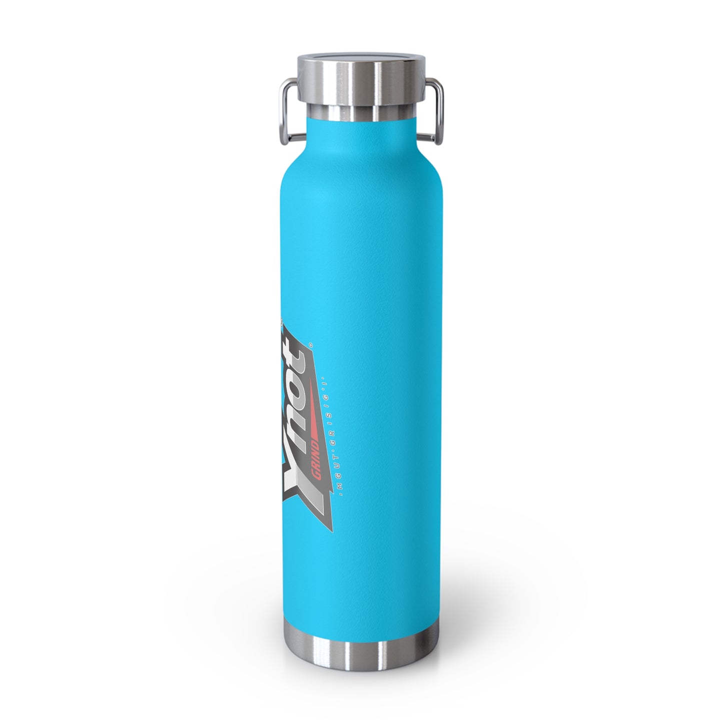 22oz Copper Vacuum Insulated Bottle — Red Stainless Water Bottle with Ynot Logo