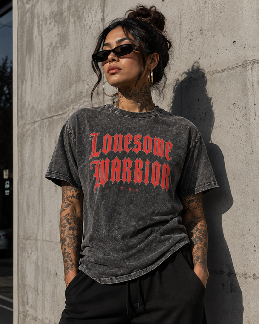 YNOTGRIND® Lonesome Warrior Premium Heavyweight Tee