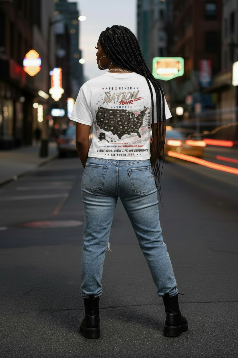White Nation Tour Tee - Rear View